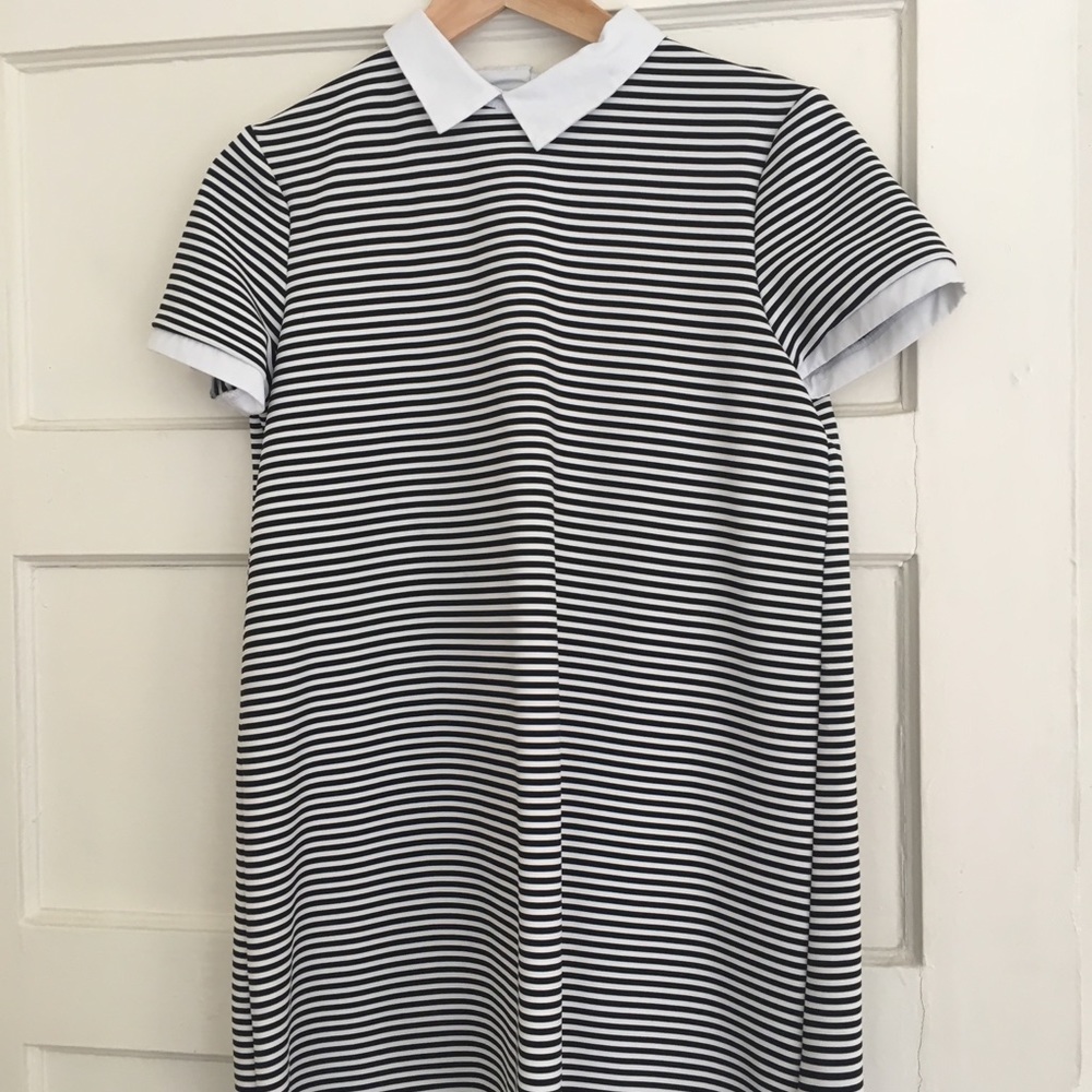 Zara mini black and white dress